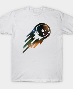 Flying Asteroid Comet Design T-Shirt