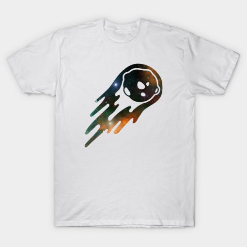 Flying Asteroid Comet Design T-Shirt