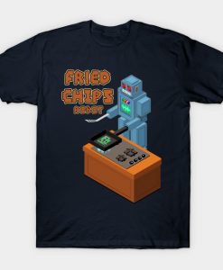 Fried Chips Robot Kitchen Chef Computer Geek T-Shirt