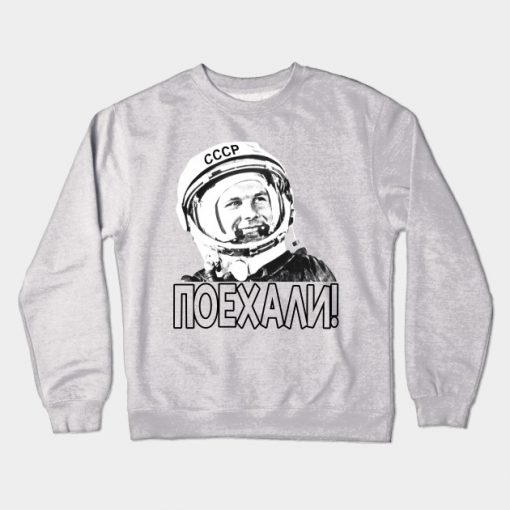 Gagarin Astronaut Space USSR Russia Crewneck Sweatshirt