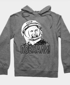 Gagarin Astronaut Space USSR Russia Hoodie