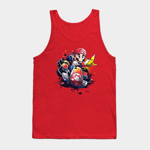 Go kart watercolor Tank Top