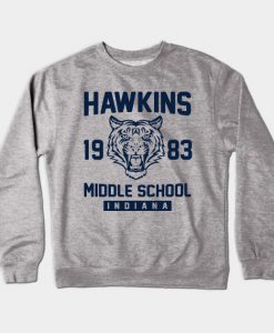 Hawkins Middle School Indiana Crewneck Sweatshirt