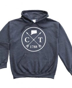 Homeland Tees Connecticut Arrow Pullover Hoodie