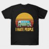 I hate people bus sunset T-Shirt