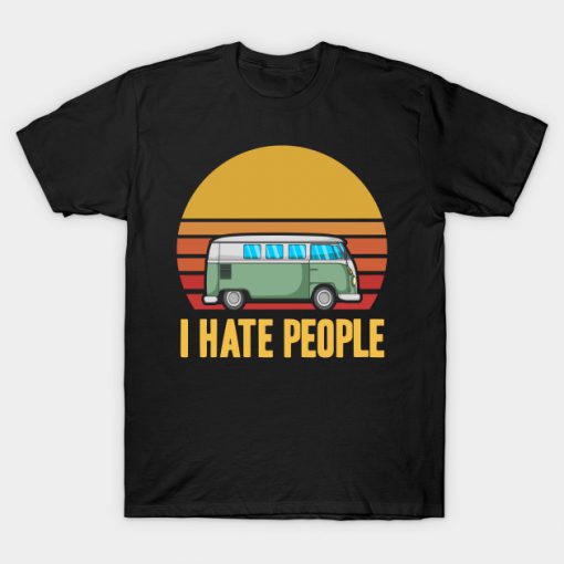 I hate people bus sunset T-Shirt