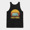 I hate people bus sunset Tank Top