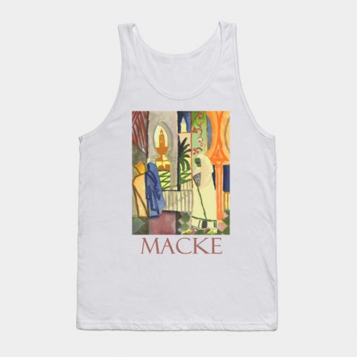 In the Temple Hall by August Macke Tank Top