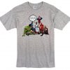 Jesus and Superheroes Sports Grey T-shirt