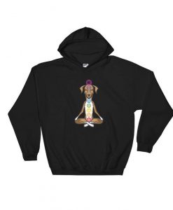 Meditating Dog Hooded