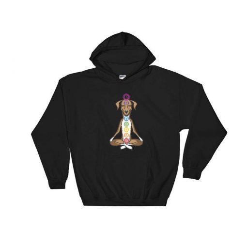 Meditating Dog Hooded