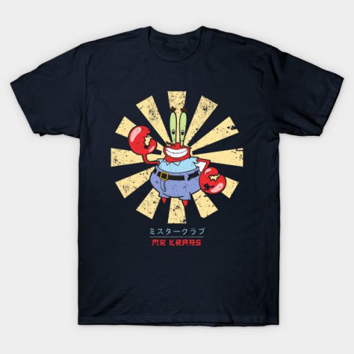 Mr Krabs Retro Japanese Spongebob T-Shirt
