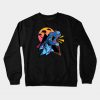 Neon Dino Dinosaur T-Rex Tyrannosaurus Rex Crewneck Sweatshirt