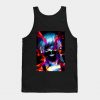 Neon Ghoul face Tank Top