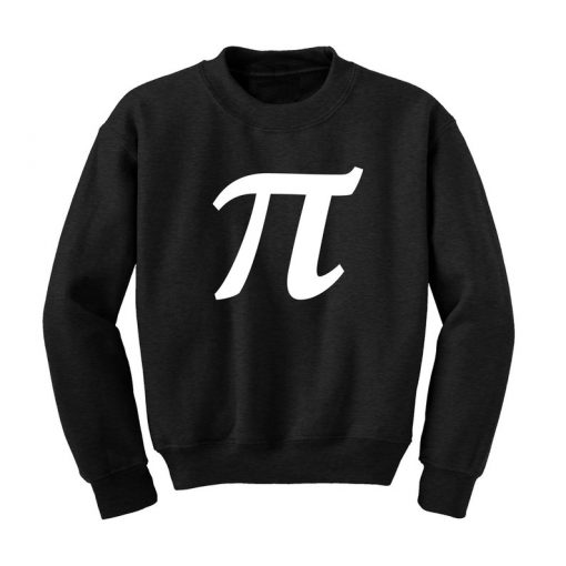 Pi Symbol Graphic Sweatshirt