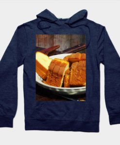 Plate With Sliced Bread and Knives Hoodie