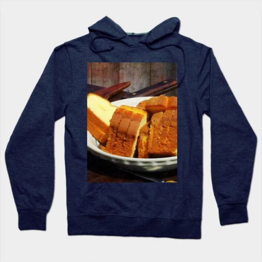 Plate With Sliced Bread and Knives Hoodie