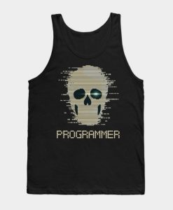 Programmer Skeleton Design Tank Top