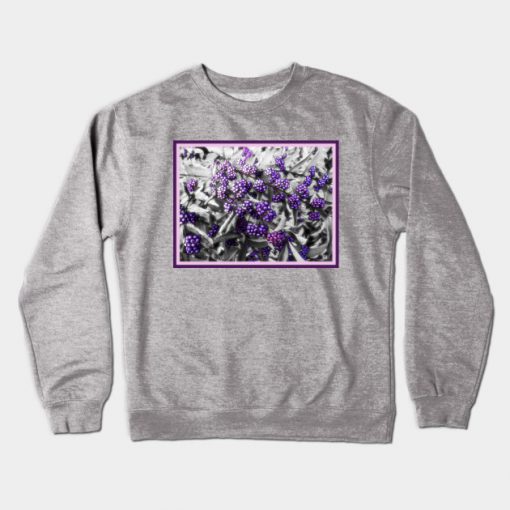 Purple Berries Crewneck Sweatshirt