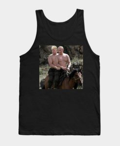 Putin Trump Riding Horse Russia Tank Top