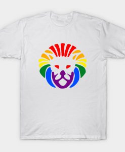 Rainbow Lion Head T-Shirt