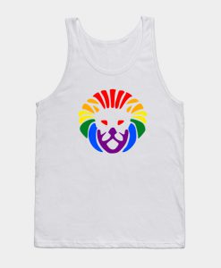 Rainbow Lion Head Tank Top