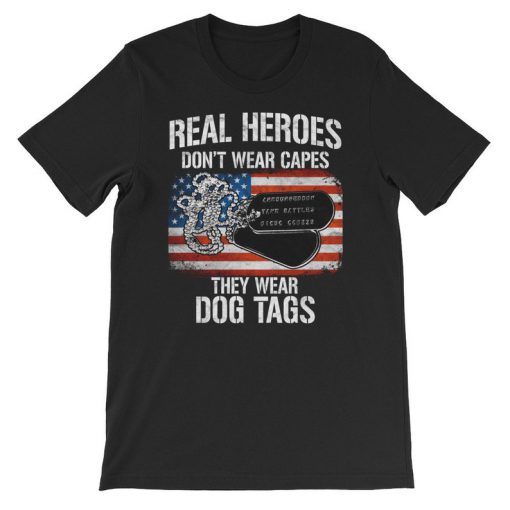 Real Heroes Don't Wear Capes Short-Sleeve Unisex T-Shirt