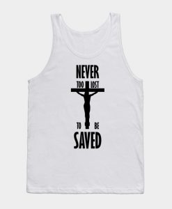 Religious Cross Design Tank Top