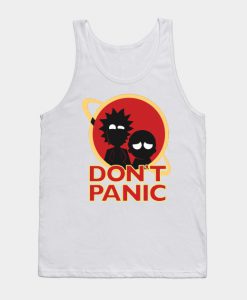 Rick and Morty Dont Panic Tank Top