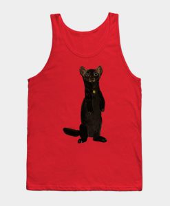 Sable Marten in Red Tank Top