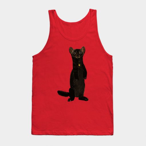 Sable Marten in Red Tank Top