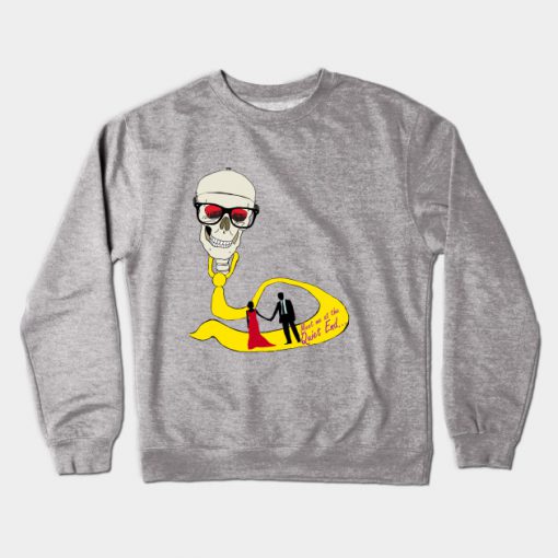 Skull and Tie Path to the Quiet End Crewneck Sweatshirt