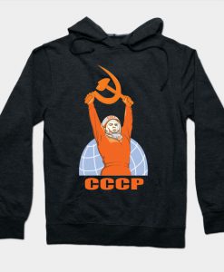 Soviet Propaganda Poster USSR Communism Yuri Gagarin Hoodie