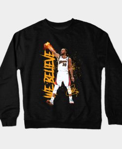 Steph Curry We Believe Jersey Crewneck Sweatshirt