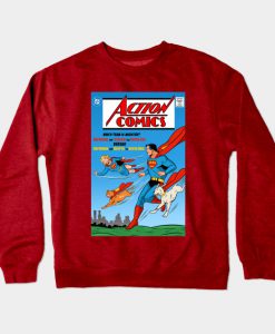 Superman Vs Supergirl Crewneck Sweatshirt