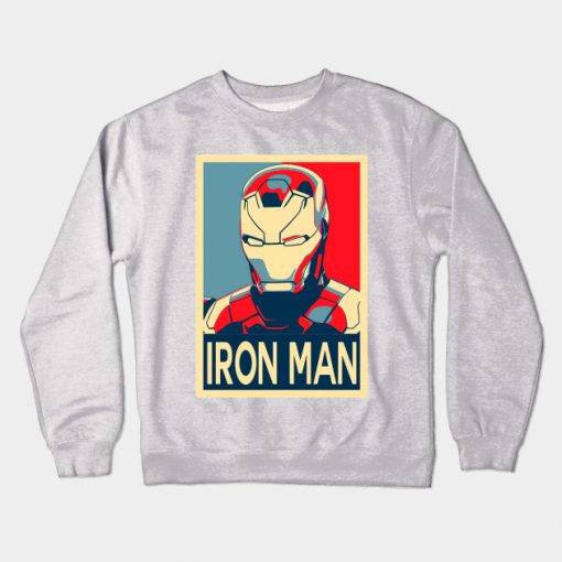 Tony Stark Hope Poster Crewneck Sweatshirt