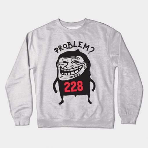 Troll Face Meme Crewneck Sweatshirt