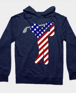 USA Mens Golf - Male Golfer Hoodie