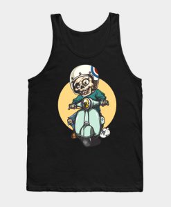 funny skull driving Tank Top