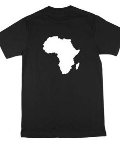 Africa Continent Map Outline T Shirt