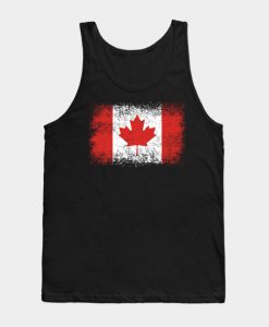 Canada Distressed Flag Vintage Tank Top