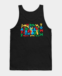 Colorful Jazz Band Fiesta Tank Top