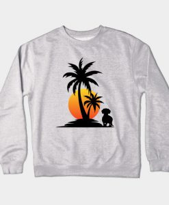 Dachshund Sunset Crewneck Sweatshirt