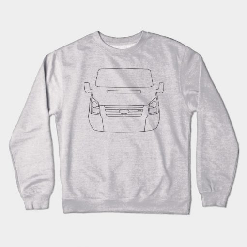 Ford Transit van outline graphic (black) Crewneck Sweatshirt