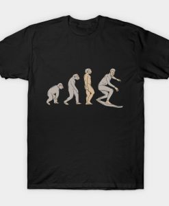 Funny Surfing Evolution Wave Riding Sports T-Shirt