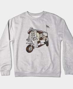 Gorilla Tuk Tuk with passengers Crewneck Sweatshirt