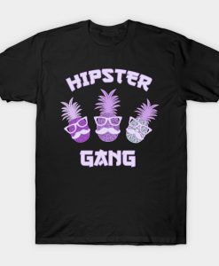 Hipster Gang pineapple colorful fruits T-Shirt