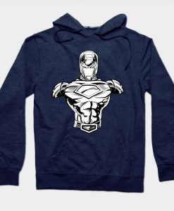 Iron Man - Modular Black White Hoodie