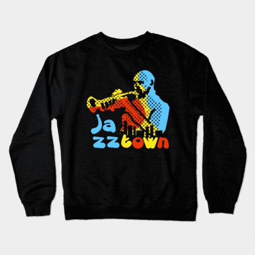 Jazz Town Urban Style Design Crewneck Sweatshirt