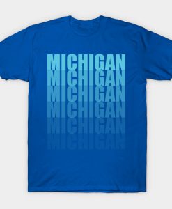 Michigan Gradient in Teal T-Shirt